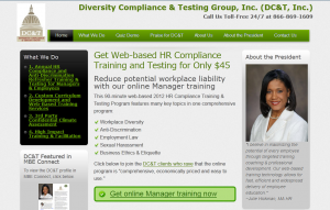 Diversity Training Web Site design