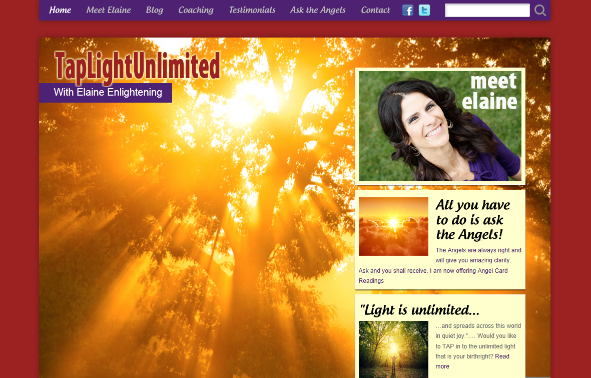 life coach web site design